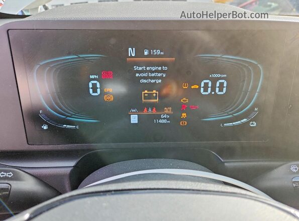 KNDCP3LE3T5330952 2026 KIA NIRO White Instrument cluster view