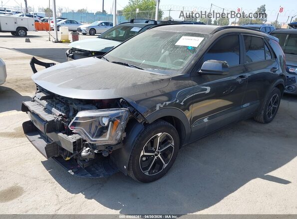 KNDCP3LE5R5156875 2024 KIA NIRO Gray წინა მარცხენა ხედი სამი მეოთხედიდან