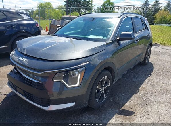 KNDCR3LE2S5257601 2025 KIA NIRO Gray Առջևի ձախ երեք քառորդ տեսարան