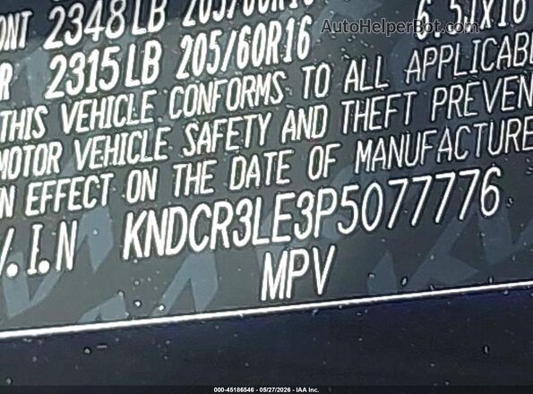 KNDCR3LE3P5077776 2023 KIA NIRO Black 