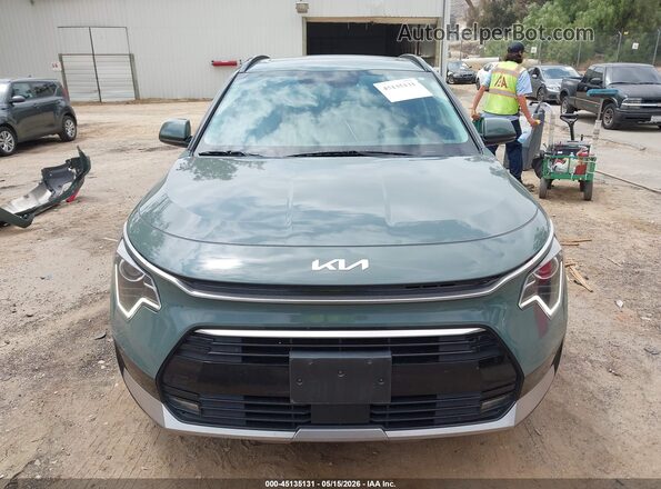 KNDCR3LE8P5114496 2023 KIA NIRO Green უკანა სალონის ხედი