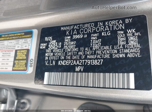 KNDEP2AA2T7913827 2026 KIA SELTOS Gray 