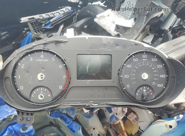 KNDEPCAA1M7187238 2021 KIA SELTOS Blue Widok zestawu wskaźników