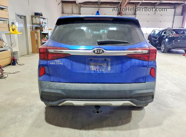 KNDEPCAA5M7101154 2021 KIA SELTOS Blue უკანა ხედი