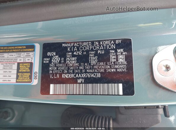 KNDERCAAXR7614238 2024 KIA SELTOS Teal Вид підкапотного простору