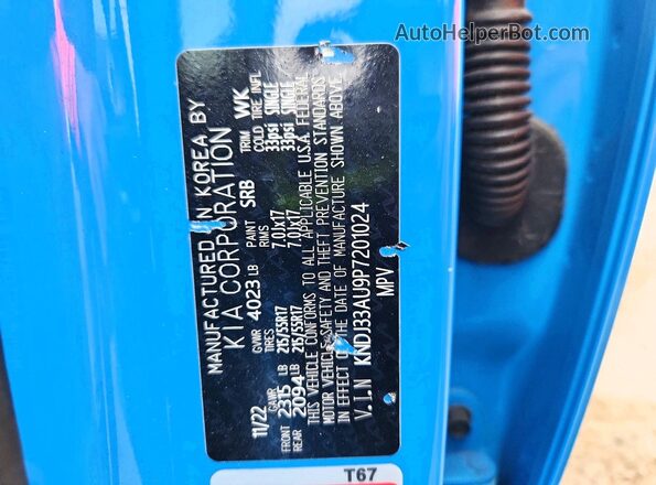KNDJ33AU9P7201024 2023 KIA SOUL Blue 
