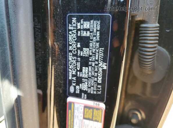 KNDJ53AF2M7773771 2021 KIA SOUL Black 