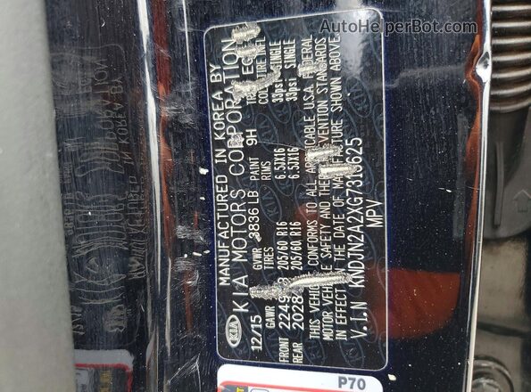 KNDJN2A2XG7313625 2016 KIA SOUL Black 