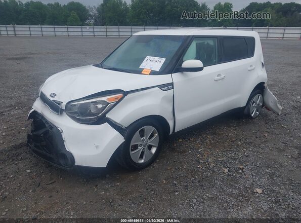 KNDJN2A2XG7344101 2016 KIA SOUL White წინა მარცხენა ხედი სამი მეოთხედიდან