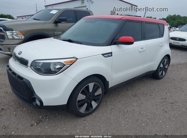 KNDJP3A50G7374153 2016 KIA SOUL White Առջևի ձախ երեք քառորդ տեսարան