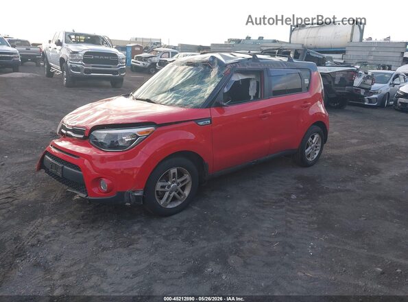 KNDJP3A56H7464800 2017 KIA SOUL Красный Передняя левая четверть