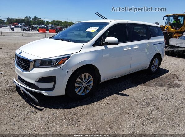 KNDMA5C13L6645680 2020 KIA SEDONA White Vista tres cuartos delantera izquierda