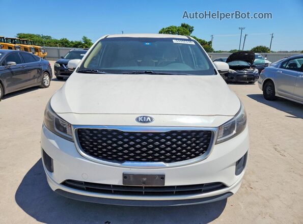 KNDMB5C10G6192802 2016 KIA SEDONA White Դիմացի տեսք