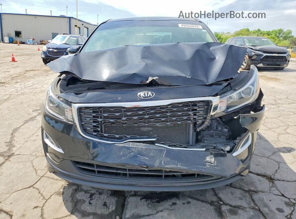 KNDMB5C10K6534502 2019 KIA SEDONA Black Widok z przodu