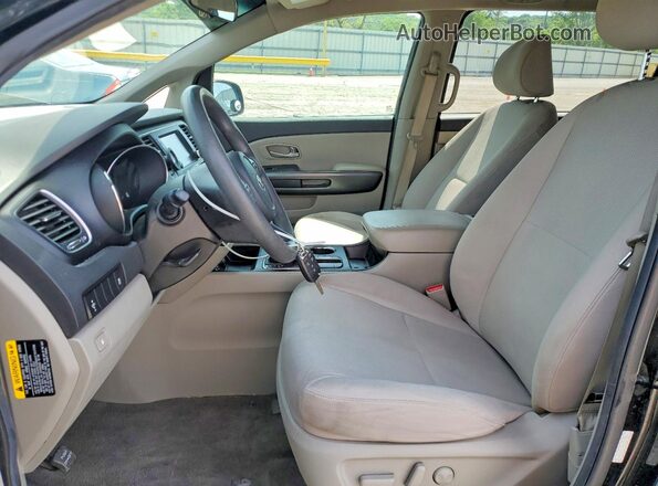 KNDMB5C10K6534502 2019 KIA SEDONA Black Widok wnętrza z przodu