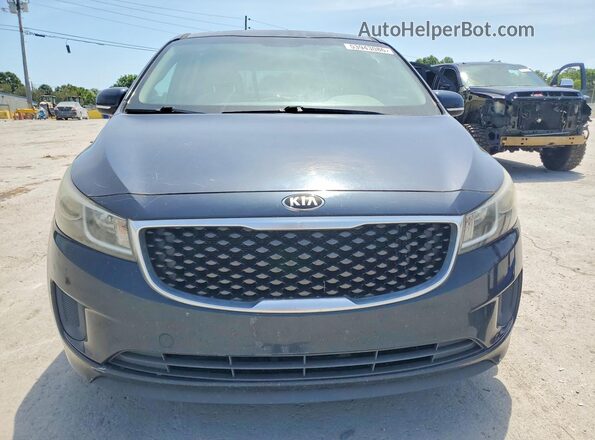 KNDMB5C11G6105666 2016 KIA SEDONA Gray Vista frontal