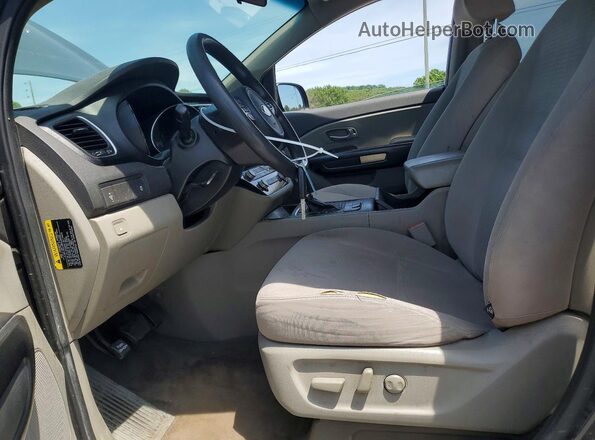KNDMB5C11G6105666 2016 KIA SEDONA Gray Vista interior delantera
