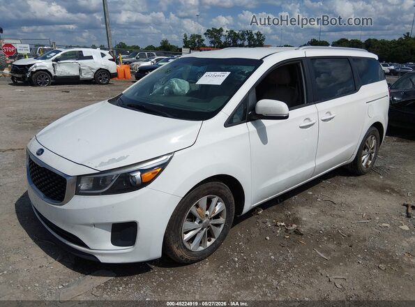 KNDMB5C11G6195207 2016 KIA SEDONA White Front left
