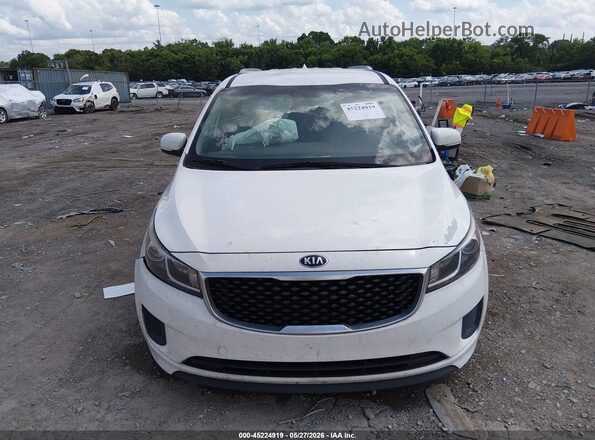 KNDMB5C11G6195207 2016 KIA SEDONA White Instrument cluster view