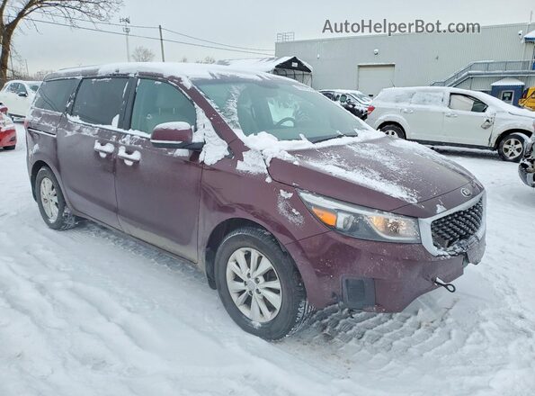 KNDMB5C11J6352967 2018 KIA SEDONA Burgundy 