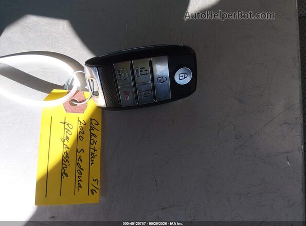 KNDMB5C11L6657677 2020 KIA SEDONA Blue Widok deski rozdzielczej