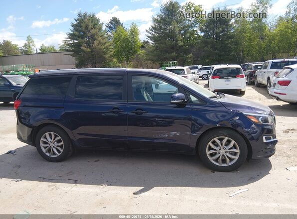 KNDMB5C11L6657677 2020 KIA SEDONA Blue Widok wnętrza z tyłu