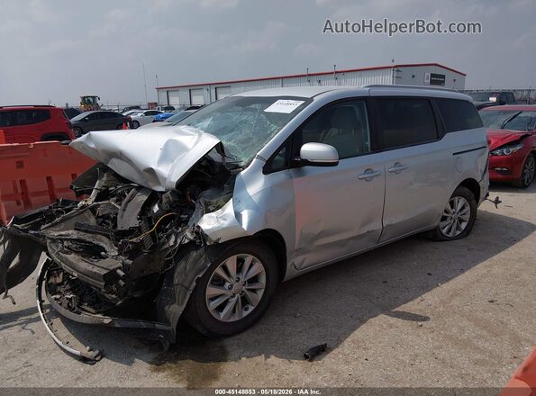 KNDMB5C12G6192543 2016 KIA SEDONA Silver Przód lewy