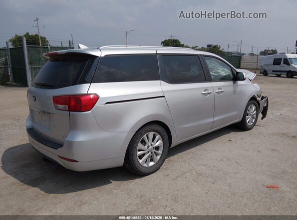 KNDMB5C12G6192543 2016 KIA SEDONA Silver Tył prawy