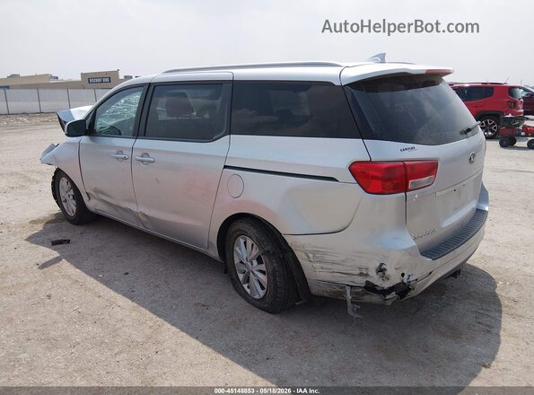 KNDMB5C12G6192543 2016 KIA SEDONA Silver Tył lewy