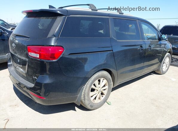 KNDMB5C12G6209213 2016 KIA SEDONA Черный Задняя правая четверть