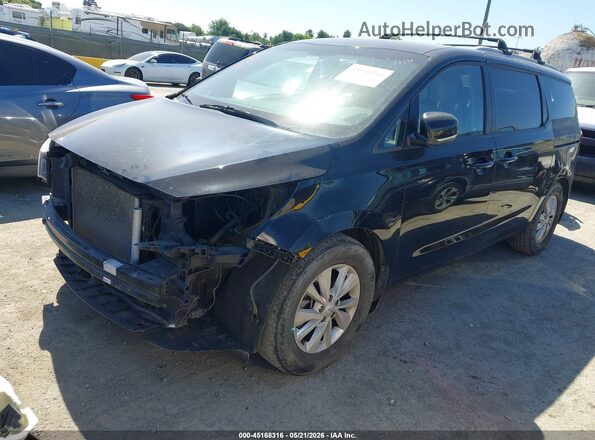 KNDMB5C12G6209213 2016 KIA SEDONA Черный Передняя левая четверть