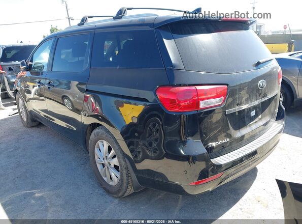 KNDMB5C12G6209213 2016 KIA SEDONA Черный Задняя левая четверть