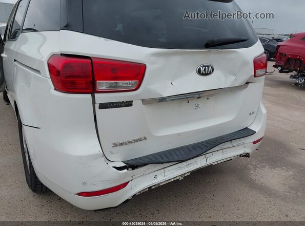 KNDMB5C12H6255206 2017 KIA SEDONA White Вид спереду