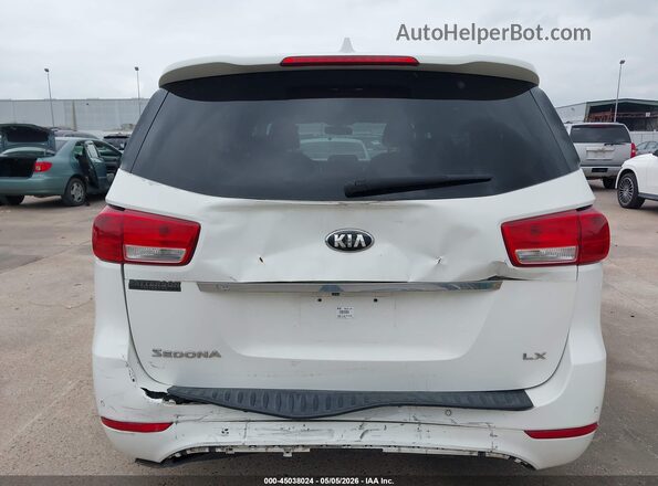 KNDMB5C12H6255206 2017 KIA SEDONA White 
