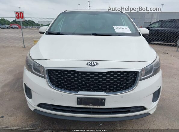 KNDMB5C12H6255206 2017 KIA SEDONA White Вид щитка приладів
