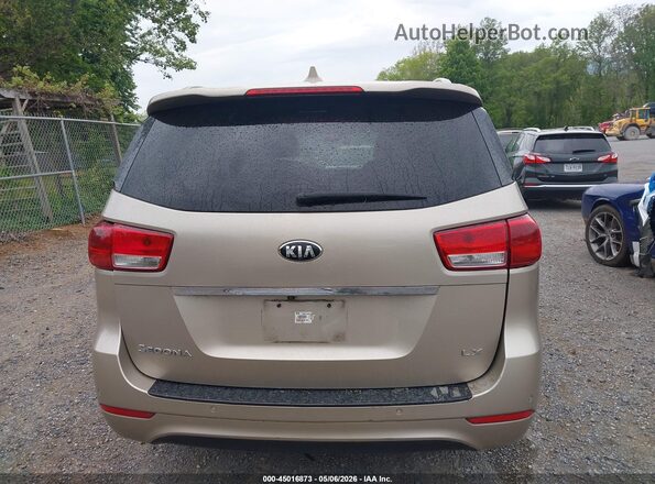 KNDMB5C12H6266867 2017 KIA SEDONA Золотой 