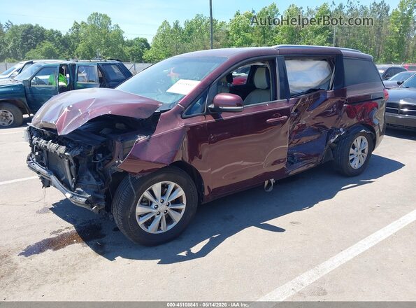 KNDMB5C12H6328171 2017 KIA SEDONA Коричневый Передняя левая четверть