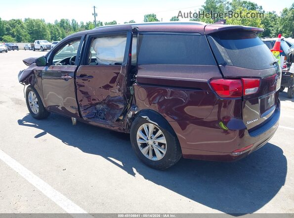 KNDMB5C12H6328171 2017 KIA SEDONA Коричневый Задняя левая четверть