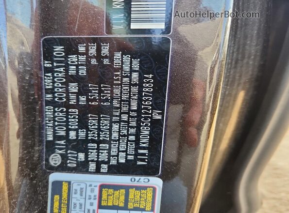 KNDMB5C12J6378834 2018 KIA SEDONA Brown 
