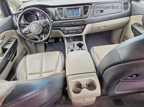 KNDMB5C12L6578194 2020 KIA SEDONA White Առջևի վահանակի տեսք