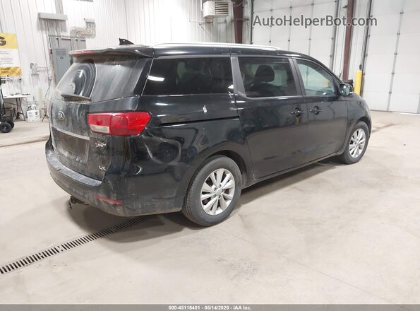 KNDMB5C13H6337896 2017 KIA SEDONA Black Tył prawy