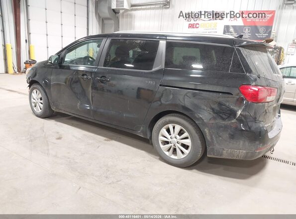KNDMB5C13H6337896 2017 KIA SEDONA Black Tył lewy