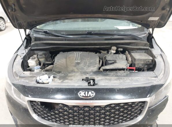 KNDMB5C13H6337896 2017 KIA SEDONA Black Widok z tyłu