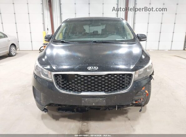 KNDMB5C13H6337896 2017 KIA SEDONA Black Widok zestawu wskaźników