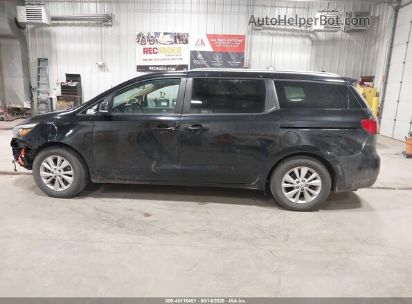 KNDMB5C13H6337896 2017 KIA SEDONA Black Widok wnętrza 360 stopni