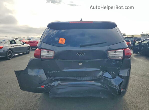 KNDMB5C13J6373285 2018 KIA SEDONA Charcoal Rear view