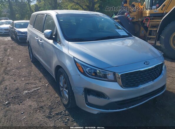 KNDMB5C13L6600641 2020 KIA SEDONA Silver Vista frontal