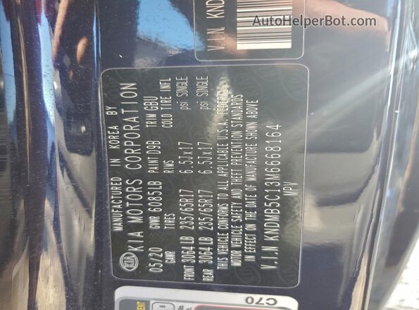 KNDMB5C13M6668164 2021 KIA SEDONA Blue 