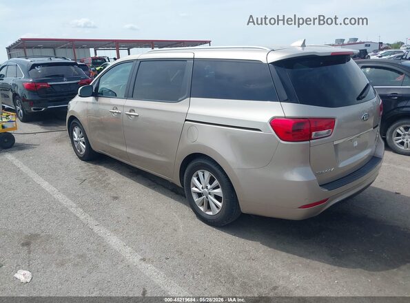 KNDMB5C14H6267468 2017 KIA SEDONA Beige უკანა მარცხენა