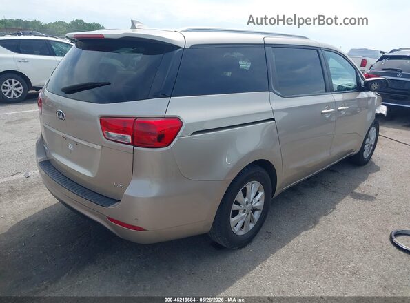 KNDMB5C14H6267468 2017 KIA SEDONA Beige უკანა მარჯვენა
